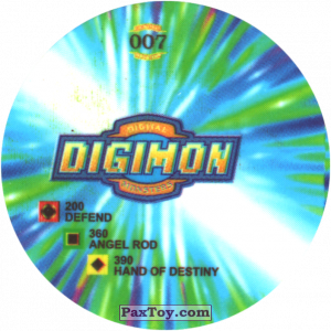PaxToy.com - 007.1 Tortomn a (Сторна-back) из Digimon Pogs Tazos