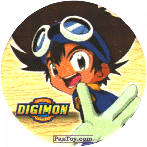 PaxToy.com - 01 Taiti Yagami из Digimon Tazos and Pogs