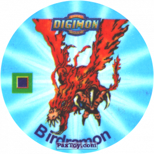 PaxToy.com - 010.2 Birdramon b из Digimon Pogs Tazos