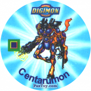 PaxToy.com - 014.2 Centarumon a из Digimon Pogs Tazos