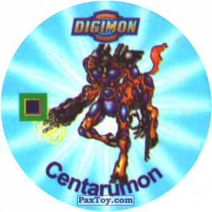 PaxToy.com 014.2 Centarumon b из Digimon Pogs Tazos