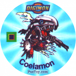 PaxToy.com 018.2 Coelamon a из Digimon Pogs Tazos