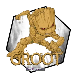 PaxToy.com  Наклейка / Стикер, Переводилка 02 Groot из Spar: Мстикеры