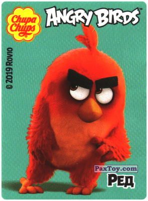PaxToy.com - 02 Ред из Chupa Chups: Bubble Gum Angry Birds