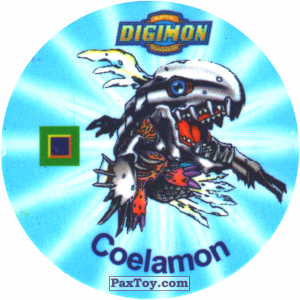 PaxToy.com 020.1 Coelamon a из Digimon Pogs Tazos