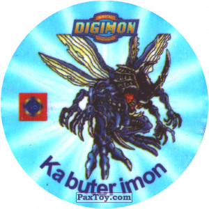 PaxToy.com 023.1 Kabuterimon b из Digimon Pogs Tazos
