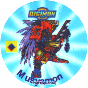 PaxToy.com 029.1 Musyamon a из Digimon Pogs Tazos