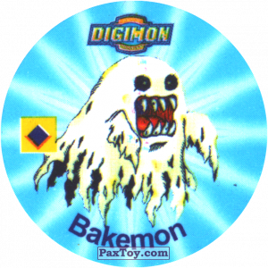 PaxToy.com - 033.2 Bakemon b из Digimon Pogs Tazos