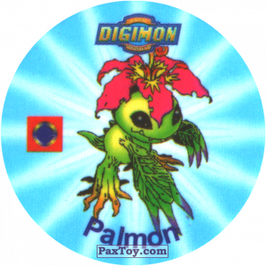 PaxToy.com 040.1 Palmon a из Digimon Pogs Tazos