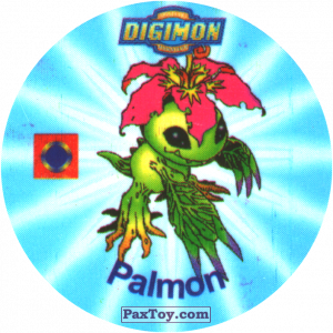 PaxToy.com 042.1 Palmon a из Digimon Pogs Tazos