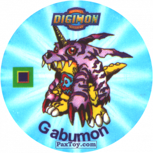 PaxToy.com 044.1 Gabumon a из Digimon Pogs Tazos