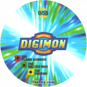 PaxToy.com - 055.1 DemiDevimon b (Сторна-back) из Digimon Pogs Tazos