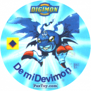 PaxToy.com 057.1 DemiDevimon a из Digimon Pogs Tazos