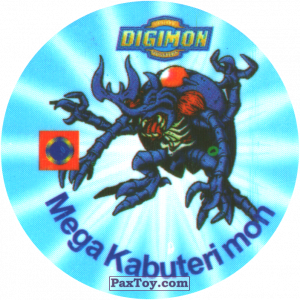 PaxToy.com 059.1 MegaKabuterimon a из Digimon Pogs Tazos