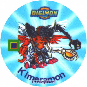 PaxToy.com 064.1 Kimeramon a из Digimon Pogs Tazos