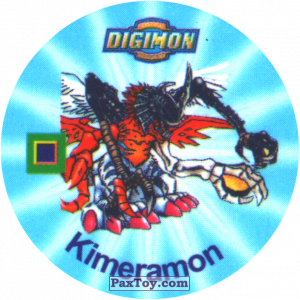 PaxToy.com 066.1 Kimeramon a из Digimon Pogs Tazos