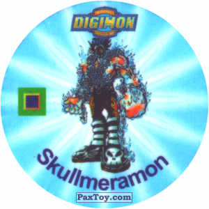 PaxToy.com 070.1 SkullMeramon b из Digimon Pogs Tazos