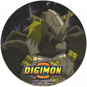 PaxToy.com 08 BlackWarGreyMon из Digimon Tazos and Pogs