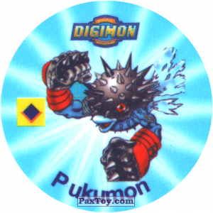 PaxToy.com 082.2 Pukumon a из Digimon Pogs Tazos