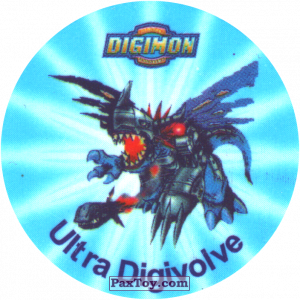 PaxToy.com  Фишка / POG / CAP / Tazo 084.1 Ultra Digivolve b из Digimon Pogs Tazos