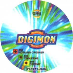 PaxToy.com - 086.2 To Champion a (Сторна-back) из Digimon Pogs Tazos