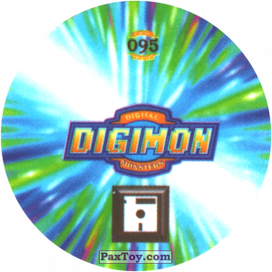 PaxToy.com - Фишка / POG / CAP / Tazo 095.1 Digi-Duel a (Сторна-back) из Digimon Pogs Tazos
