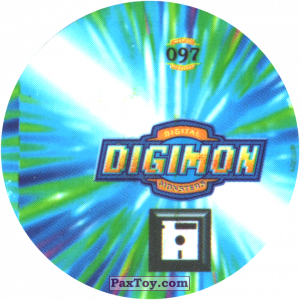 PaxToy.com - Фишка / POG / CAP / Tazo 097.1 Digi-Duel a (Сторна-back) из Digimon Pogs Tazos
