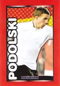 PaxToy.com 16 Podolski (Alemania) из Panini: Euro 2008 Super Stars Stickers