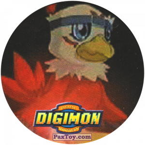 PaxToy.com 30 Hawkmon из Digimon Tazos and Pogs