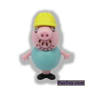 PaxToy.com  Игрушка, Фигурка 04 Папа Свин из Choco Balls: Свинка Пеппа. Профессии 2