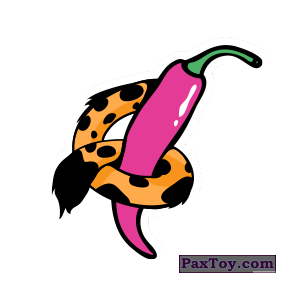PaxToy.com  Переводилка 43 Перец связанный хвостом из Cheetos: Неоновые стикеры
