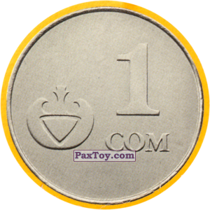 PaxToy.com - Фишка / POG / CAP / Tazo Киргизия - Сом (Сторна-back) из СуперСемейка: Монеты