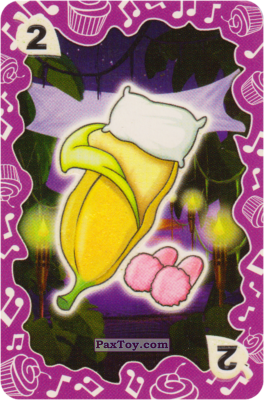 PaxToy.com  Карта, Карточка / Card Совпадение - 2 Спальный Банан из Coco Pops: Светящиеся Карточки