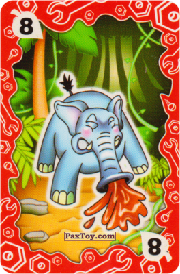 PaxToy.com Укромное Место - 8 Слон из Coco Pops: Светящиеся Карточки