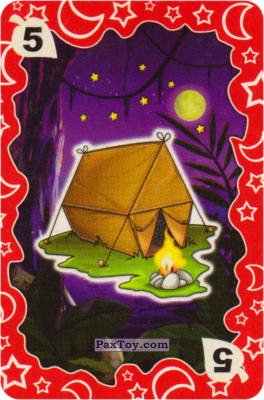 PaxToy.com  Карта, Карточка / Card Звуки Животных - 5 Палатка из Coco Pops: Светящиеся Карточки