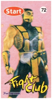 PaxToy.com  Карточка / Card 72 Mortal Kombat - Scorpion из Start: Fight Club Карточки