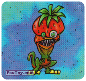 PaxToy.com  Наклейка / Стикер Мутант - Клубничный Динозавр из Boomer: Horror Monsters