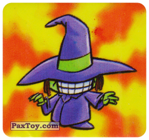 PaxToy.com  Наклейка / Стикер Персонаж - Маленькая Зелёная Колдунья из Boomer: Horror Monsters