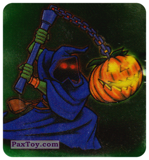 PaxToy.com  Наклейка / Стикер Персонаж - Монах Буловой-Тыквой на цепи из Boomer: Horror Monsters