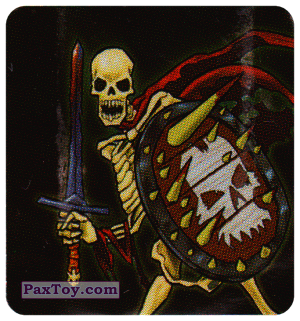 PaxToy.com  Наклейка / Стикер Персонаж - Скелет Воин из Boomer: Horror Monsters