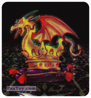 PaxToy.com  Наклейка / Стикер (V) Предмет - Корона Дракона из Boomer: Horror Monsters