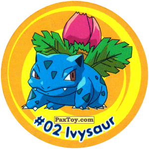 PaxToy.com 002 Ivysaur #002 из Nintendo: Caps Pokemon 3 (Green)