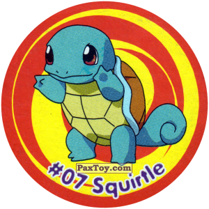PaxToy.com 007 Squirtle #007 из Nintendo: Caps Pokemon 3 (Green)