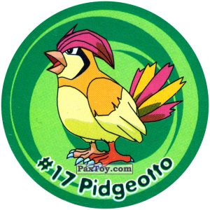 PaxToy.com 017 Pidgeotto #017 из Nintendo: Caps Pokemon 3 (Green)