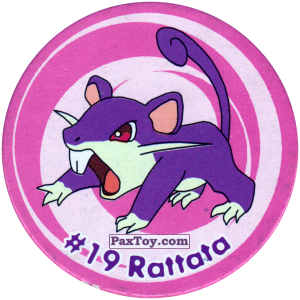 PaxToy.com 019 Rattata #019 из Nintendo: Caps Pokemon 3 (Green)