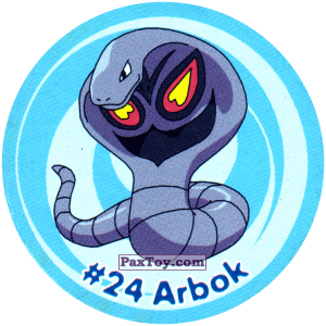 PaxToy.com 024 Arbok #024 из Nintendo: Caps Pokemon 3 (Green)