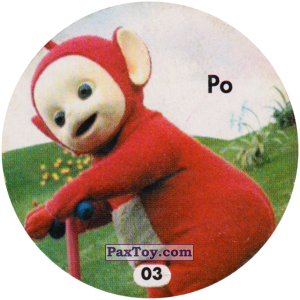 PaxToy.com  Фишка / POG / CAP / Tazo 03 Po из Andic: Сундучок Телепузики - Фишки