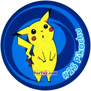 PaxToy.com 030 Pikachu #025 из Nintendo: Caps Pokemon 3 (Green)
