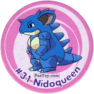 PaxToy.com 037 Nidoqueen #031 из Nintendo: Caps Pokemon 3 (Green)