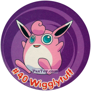 PaxToy.com 046 Wigglytuff #040 из Nintendo: Caps Pokemon 3 (Green)